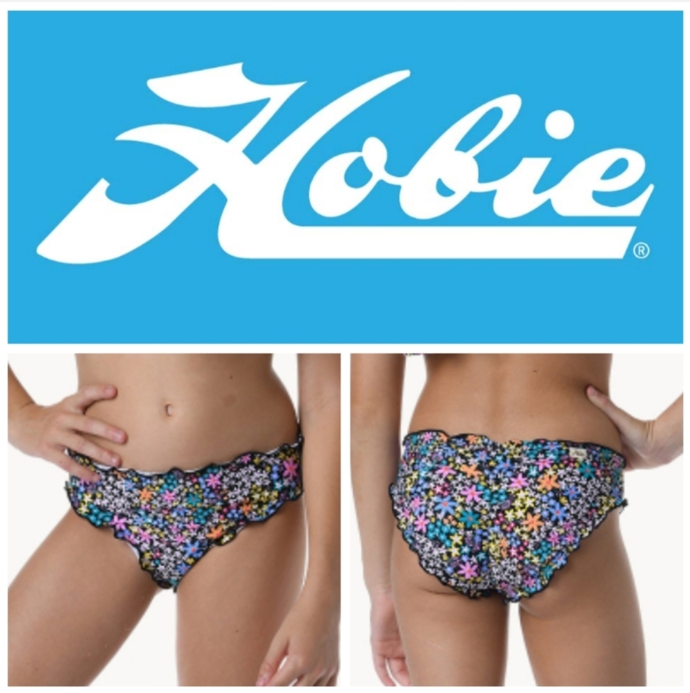 Hobie Girls' Ruffle Hipster Swim Bottom. Size 16
